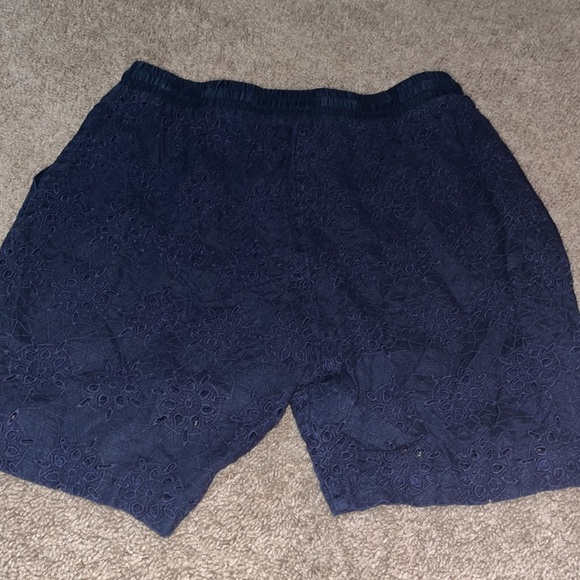 Jade for Johnny was navy, blue eyelet, elastic drawstring, waist, shorts, size M - Picture 4 of 4